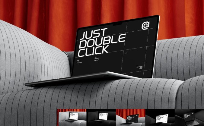 逼真的MacBook 样机PSD素材包