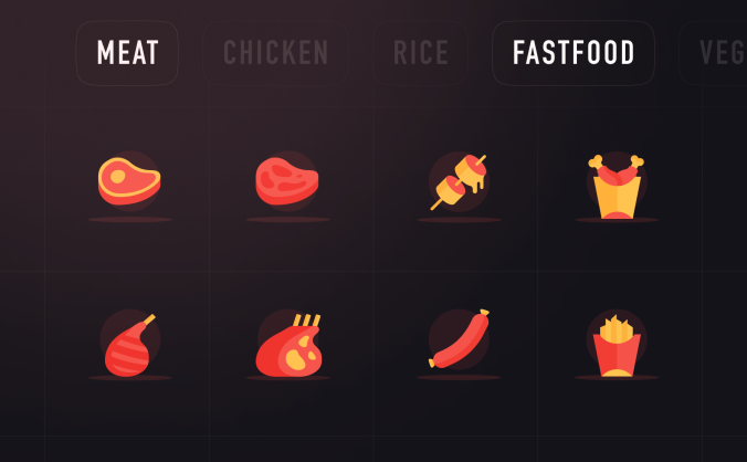 100个看起来就很有食欲的矢量食物图标库
