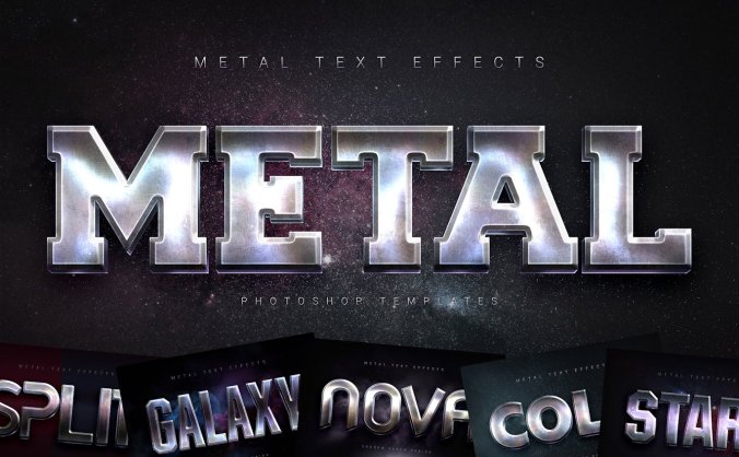 能生成金属文字效果的PS样式