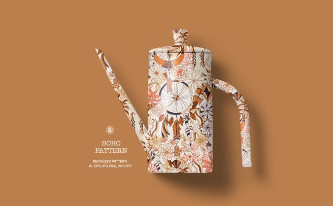 粽色波西米亚风格壁纸