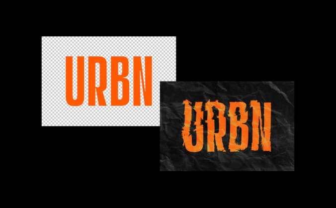 一键生成酷炫海报城市位移文本PSD素材