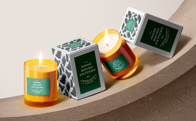 紊乱又有质感的矢量画笔图案素材