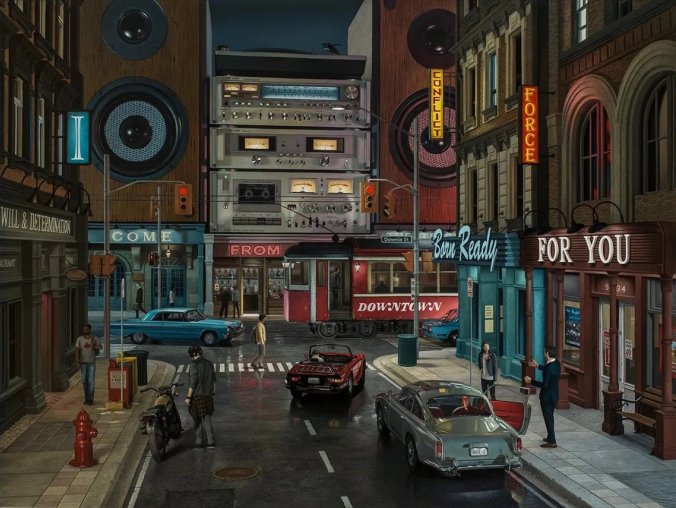 Jeff Bartels的超现实主义绘画作品