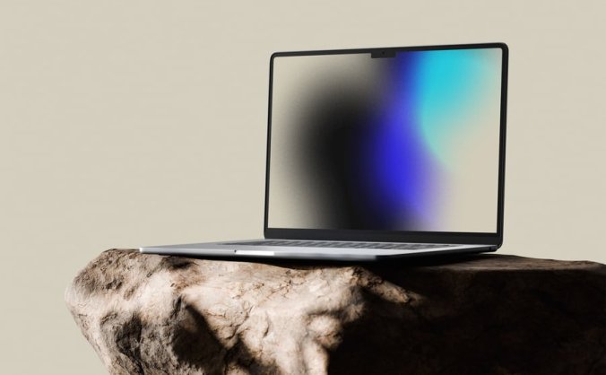 Macbook Air电脑PSD样机素材包