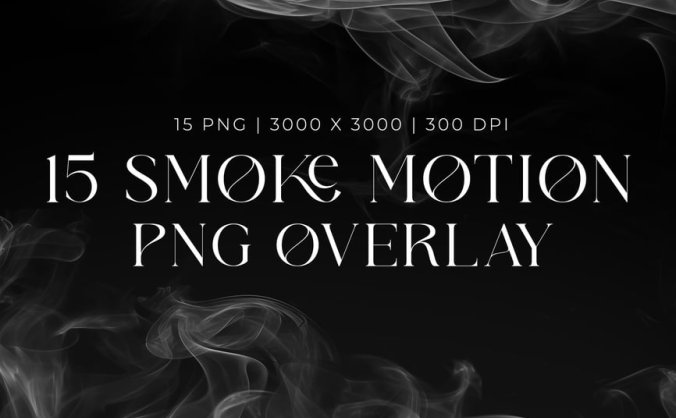 烟雾运动叠加PNG图片素材包
