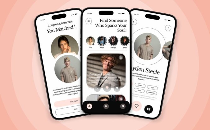 优雅社交约会移动应用APP UI KIT素材包