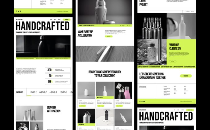 简洁的工业产品网站模板素材包