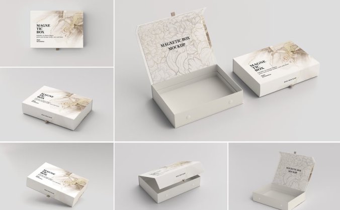 磁性礼品盒PSD样机素材包