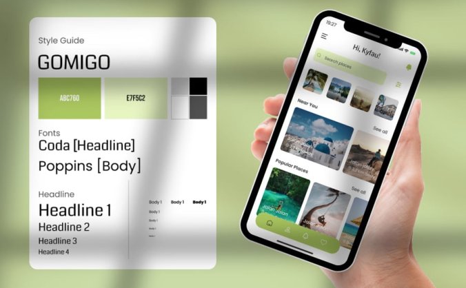 绿色旅行移动应用主题APP UI KIT素材包