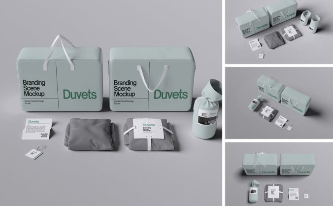 公司品牌模型场景PSD样机素材包