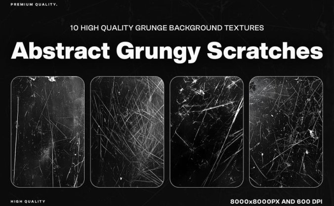 10个抽象的划痕纹理JPG图片素材包