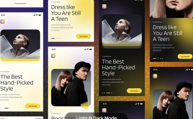 极速构建电商APP！88个高端UI界面 · 双模主题 · Figma深度定制?️