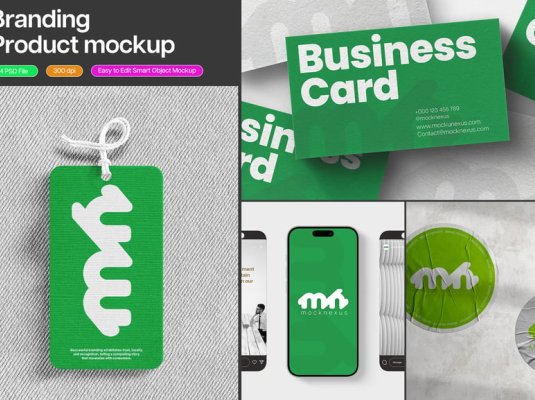 漂亮的品牌产品模型PSD样机素材包