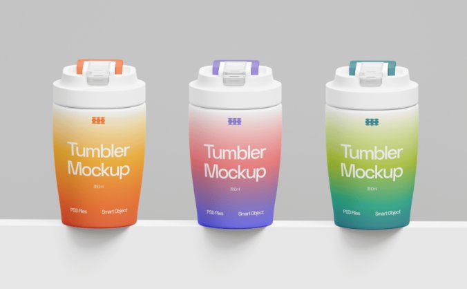 漂亮的玻璃杯模型PSD样机素材包