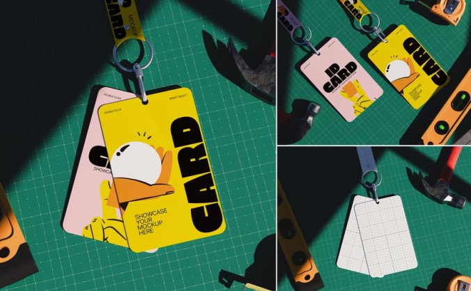 身份证模型PSD样机素材包