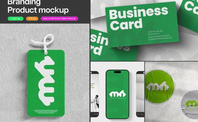 漂亮的品牌产品模型PSD样机素材包