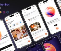 人工智能聊天机器人移动APP UI界面素材包