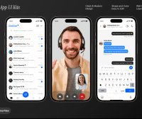 ChitChat：一款漂亮简洁的蓝色聊天和消息应用APP UI素材包