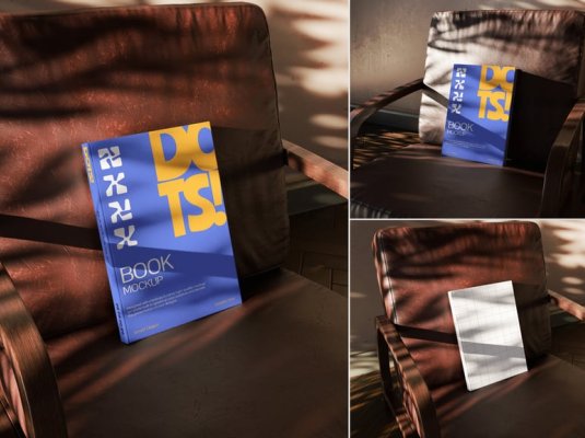 漂亮真实的精装书PSD样机素材包