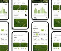 绿色农业主题移动APP UI界面素材包