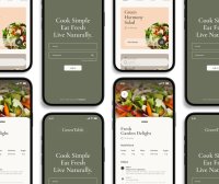 一套蔬菜水果移动应用APP UI界面素材包