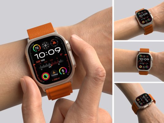 漂亮的苹果智能手表PSD模型样机素材包