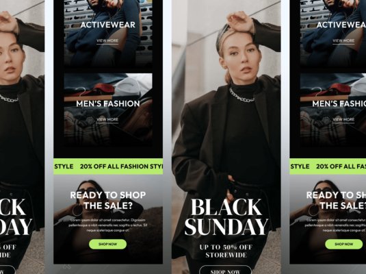 漂亮高级的时尚电子邮件简讯UI界面素材包