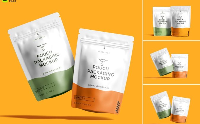 高品质包装袋PSD样机模型素材包